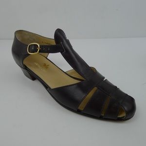 Vintage Tanino Crisci Low Heels Leather Sandals
